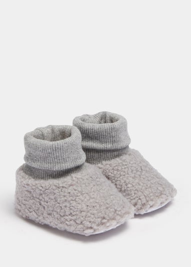 Grey Borg Sock Baby Booties (Newborn-18mths)