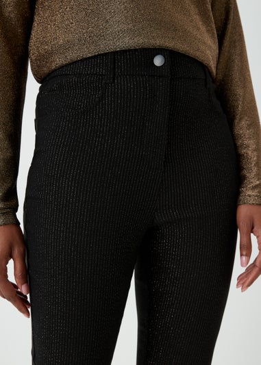 Black Sparkle Bengaline Trousers