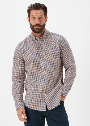 Lincoln Stone Gingham Check Print Long Sleeve Shirt