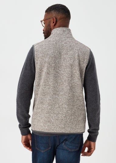 Lincoln Grey Textured Snit Gilet