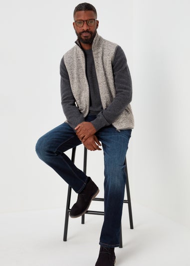 Lincoln Grey Textured Snit Gilet