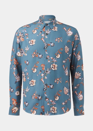 Teal Floral Print Smart Print