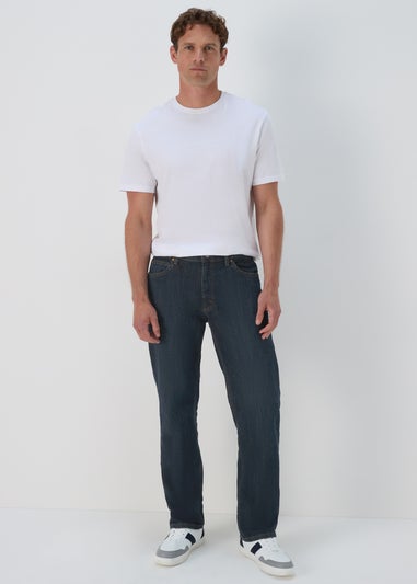 Lee Dark Wash Straight Fit Jeans