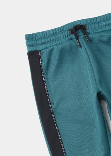 Boys Teal Tricot Sports Co-Ord Joggers (4-13yrs)