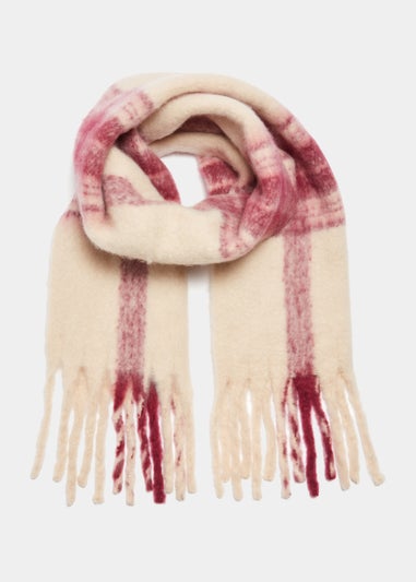 Berry Check Scarf