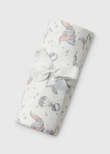 White Disney Dumbo Baby Blanket