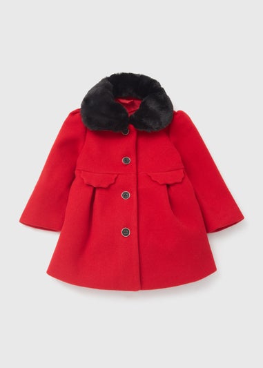 Girls Red Traditional Coat (9mths-6yrs)