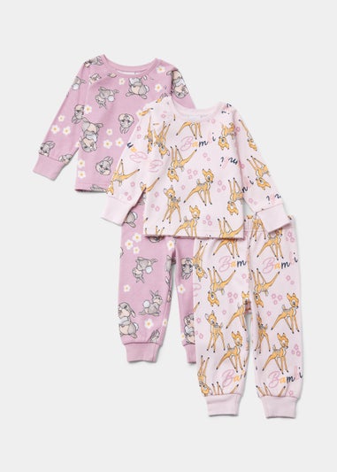 Kids 2 Pack Disney Bambi & Thumper Pyjama Sets (9mths-7yrs)