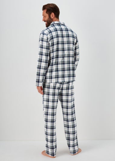 Green Check Woven Cotton Pyjama Set