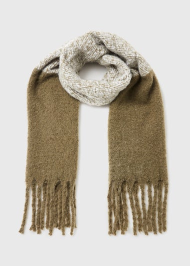 Green Block Print Scarf