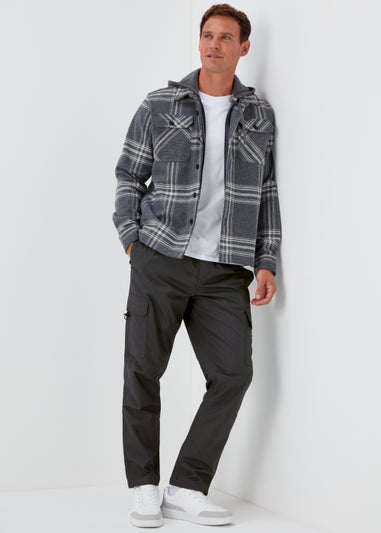 Charcoal Ripstop Cargo Trousers