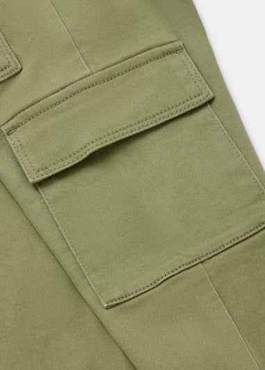 Girls Khaki Cargo Skinny Jeans (4-13yrs)