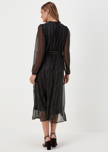 JDY Cody Black Long Sleeve Midi Dress