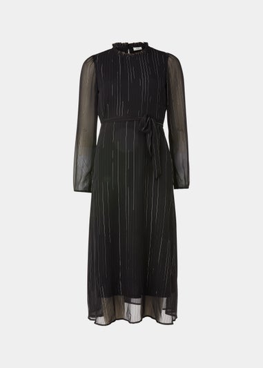 JDY Cody Black Long Sleeve Midi Dress