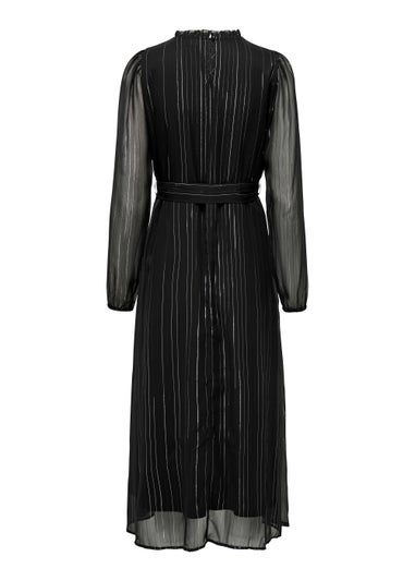 JDY Cody Black Long Sleeve Midi Dress