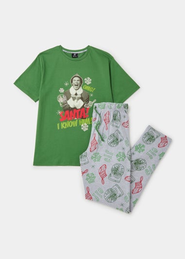 Green Christmas Elf Pyjama Set