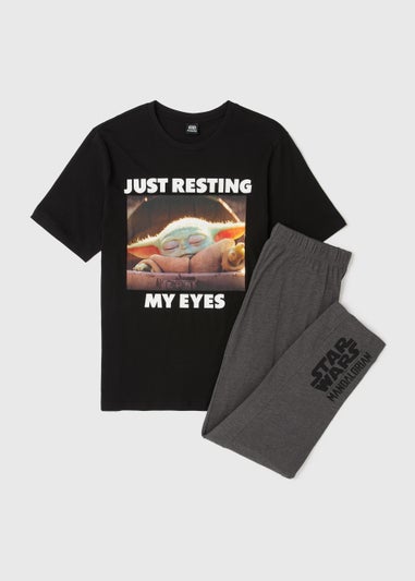 Black Star Wars Print Pyjama Set