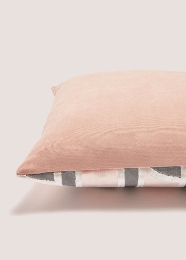 Pink Velvet Arch Cushion (43cm x 43cm)