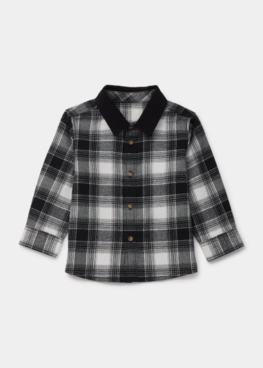 Boys Black Check Cord Shirt (9mths-6yrs)