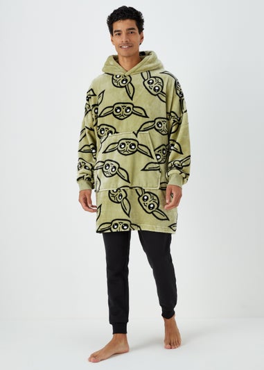 Green Mandalorian Print Snuggle Hoodie