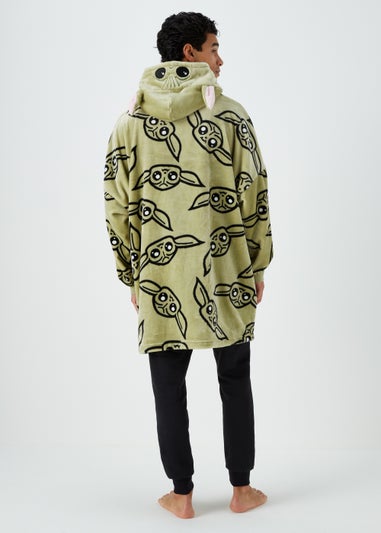 Green Mandalorian Print Snuggle Hoodie