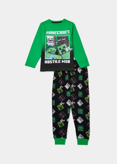 Kids Green Minecraft Pyjama Set (5-12yrs)