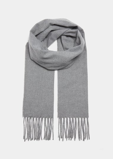 Charcoal Tassel Scarf