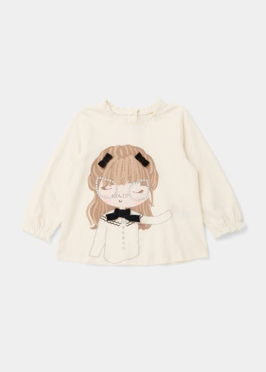 Girls Cream Girl T-Shirt (9mths-6yrs)