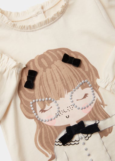 Girls Cream Girl T-Shirt (9mths-6yrs)