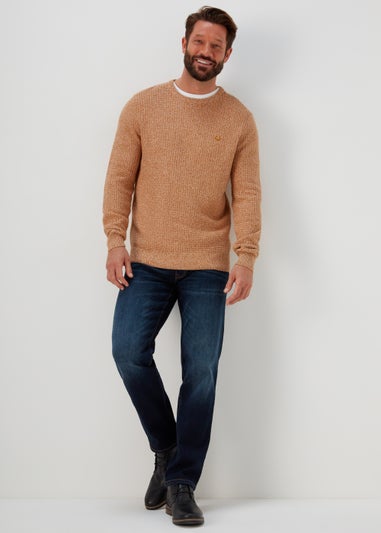 Lincoln Toffee & Ecru Knitted Jumper