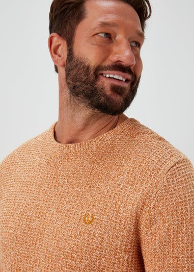 Lincoln Toffee & Ecru Knitted Jumper