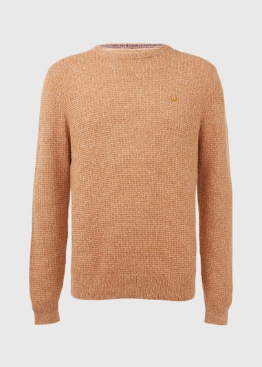 Lincoln Toffee & Ecru Knitted Jumper