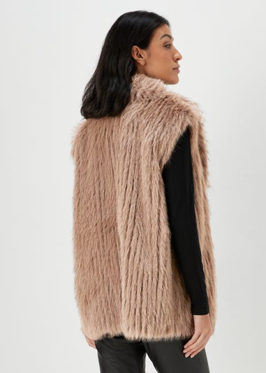 Cream Faux Fur Gilet