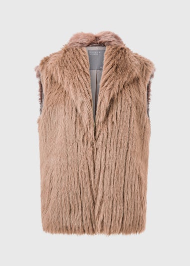 Cream Faux Fur Gilet