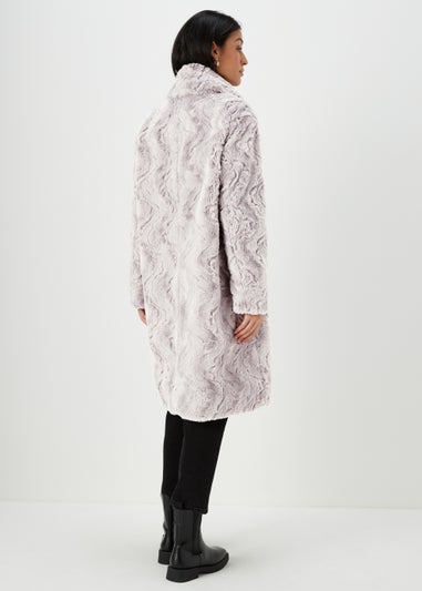 Grey Faux Fur Coat