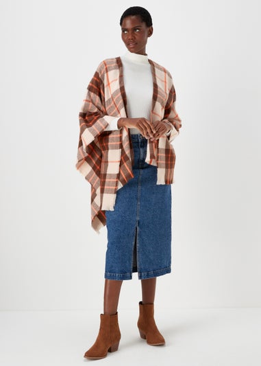 Multicoloured Check Shawl