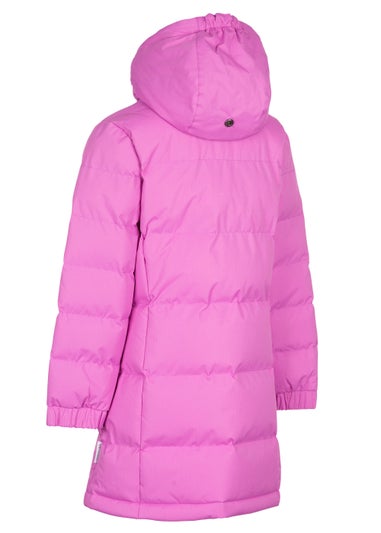 Kids Trespass Pink Tiffy Padded Jacket (2-12yrs)