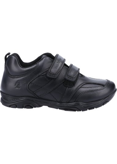 Hush Puppies Levi Black School Shoe