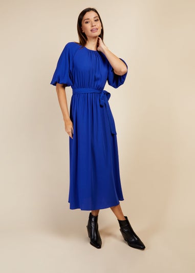 Little Mistress by Vogue Williams Royal Blue Woven Midi Dress