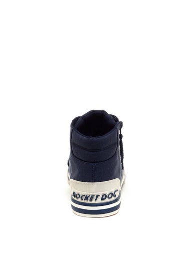 Rocket Dog Jazzin Navy High Top Trainers