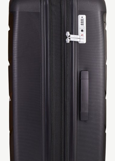 Rock Luggage Tulum Black Hard Shell Suitcase