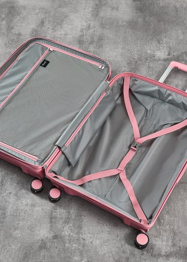 Rock Luggage Tulum Pink Hard Shell Suitcase