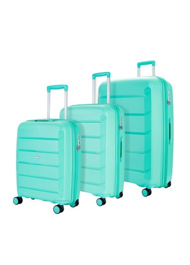 Rock Luggage Tulum Turquoise Hard Shell Suitcase