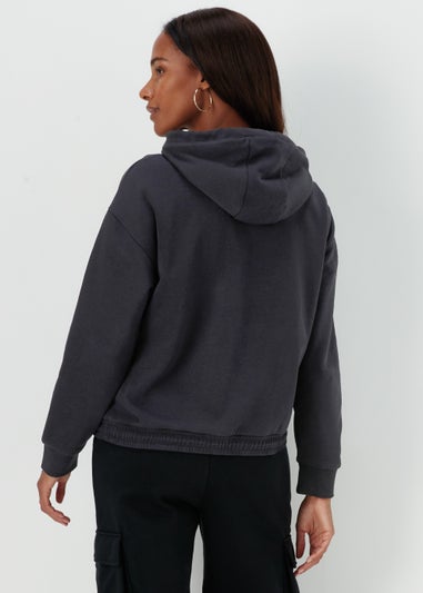 Black Slouch Utility Hoodie