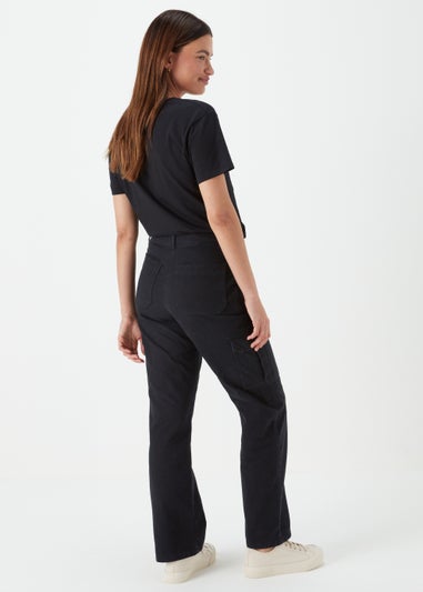 Papaya Petite Black Cargo Trousers