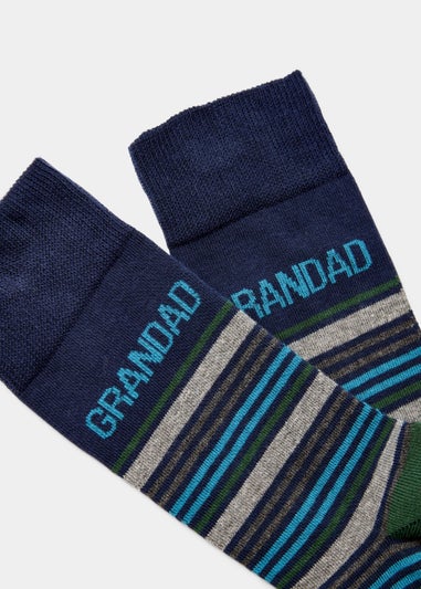 Multicoloured Stripe Grandad Socks