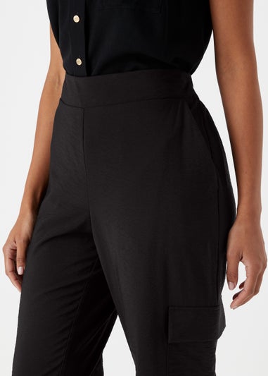 Et Vous Black Cargo Trousers