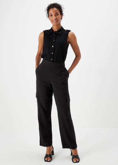 Et Vous Black Cargo Trousers