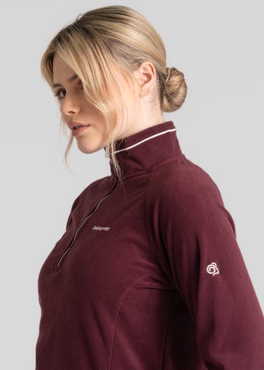 Craghoppers Burgundy Miska Half Zip Fleece