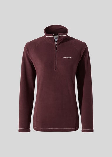 Craghoppers Burgundy Miska Half Zip Fleece